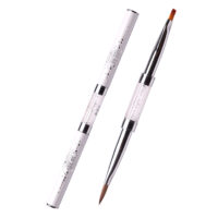 Кисть Komilfo Double Acrylic 6 (Kolinsky)/Gel flat 6 (Nylon) 4