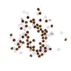 Komilfo стразы (100 шт. в упаковке), Gold, размер 4