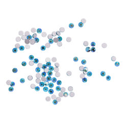 Komilfo стразы (100 шт. в упаковке), Blue zircon AB, размер 3