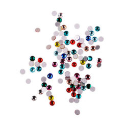 Komilfo стразы, mix (100 шт. в упаковке), разноцветные, размер 5