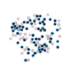 Komilfo стразы (100 шт. в упаковке), Jet Black AB, размер 3