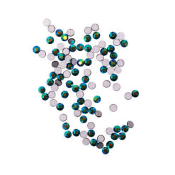 Komifo стразы (100 шт. в упаковке), Jet Black AB, размер 5