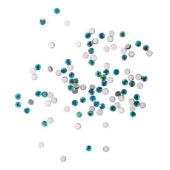 Komilfo rhinestones (pack of 100), Emerald AB, size 3