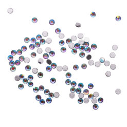 Komilfo rhinestones, Bk.Diamond AB, size 4 (100 pcs per pack)