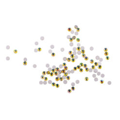 Komilfo стразы (100 шт. в упаковке), Citrine AB, размер 4