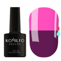 Gel Polish Komilfo DeLuxe Termo C007 (eggplant, when heated - muted, dark pink), 8 ml 4