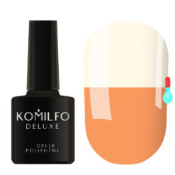 Gel Polish Komilfo DeLuxe Termo C016 (peach-orange, when heated - white), 8 ml