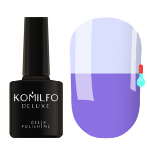 Gel Polish Komilfo DeLuxe Termo C019 (deep blue, when heated - pale blue), 8 ml 5