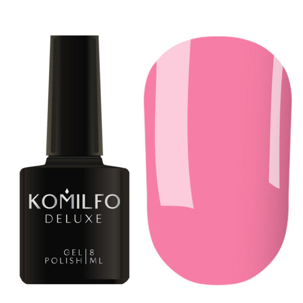 Гель-лак Komilfo Deluxe Series №D022 (розовый, эмаль), 8 мл 2
