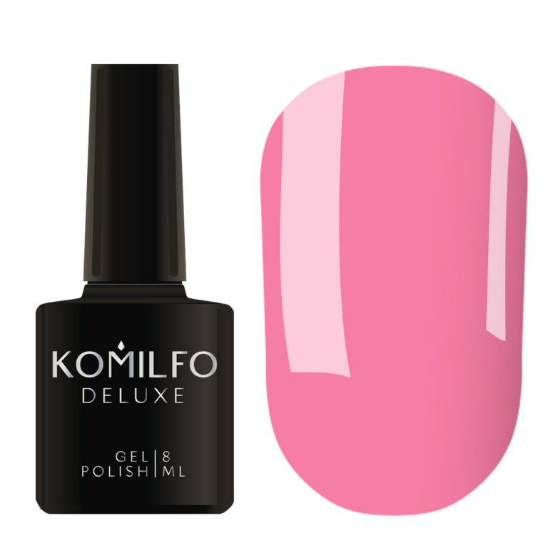 Гель-лак Komilfo Deluxe Series №D022 (розовый, эмаль), 8 мл 7