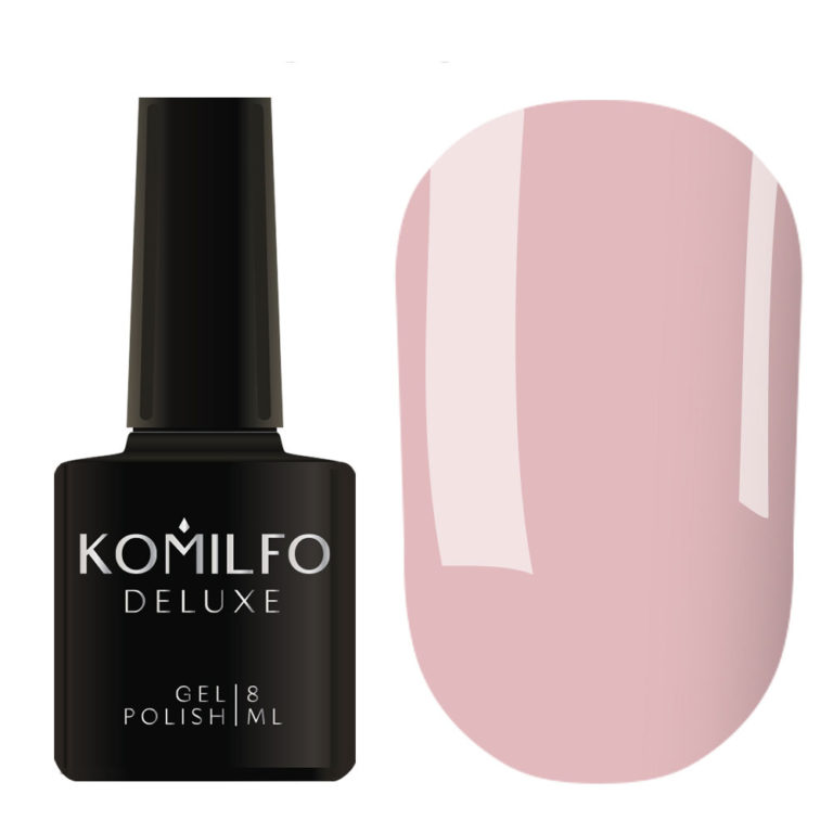 Гель-лак Komilfo Deluxe Series №D036 (светлое розовое какао, эмаль), 8 мл 7