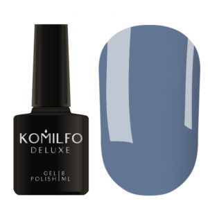 Гель-лак Komilfo Deluxe Series №D130 (темный серо-голубой, эмаль), 8 мл 5