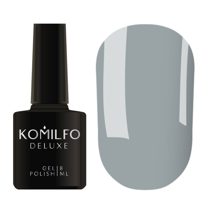 Gel Polish Komilfo Deluxe Series D139 (dark gray-blue, enamel), 8 ml 7