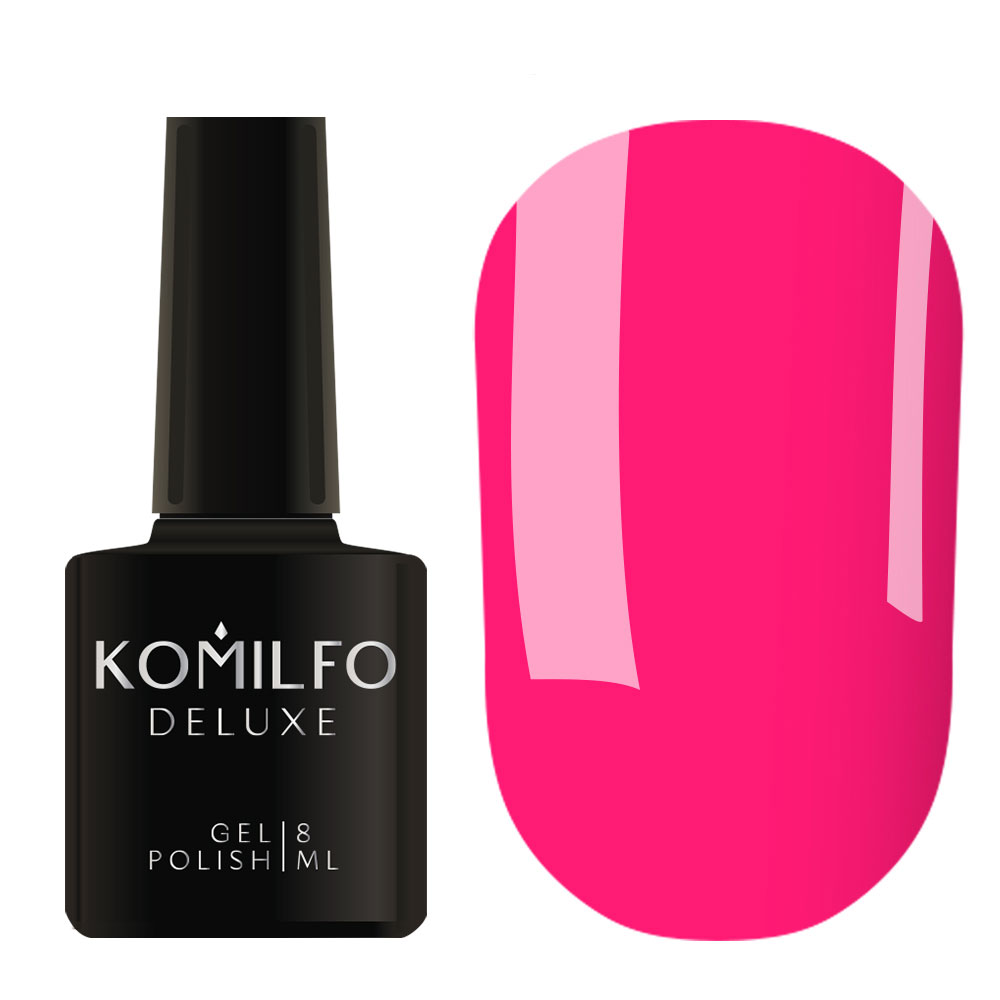 Gel Polish Komilfo Deluxe Series D174 (bright, intense pink, neon), 8 ml –  