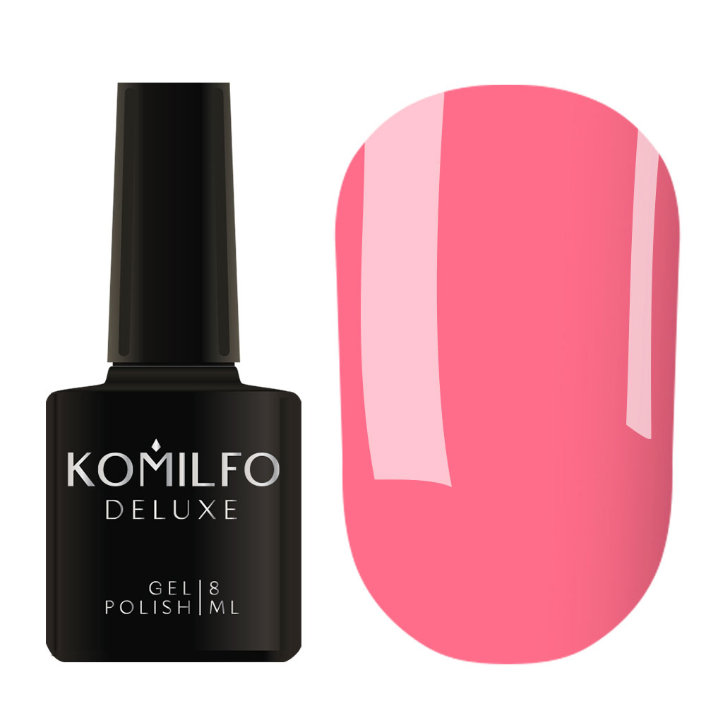 Gel polish Komilfo Deluxe Series D175 (delicate, rich pink, enamel), 8 ml. 1