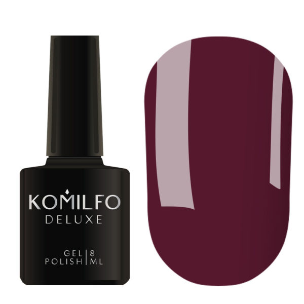 Gel polish Komilfo Deluxe Series D242 (classic marsala, enamel), 8 ml 2