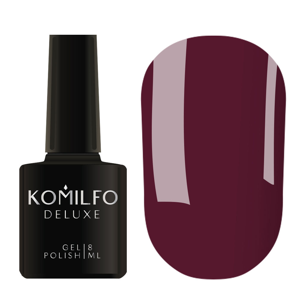 Gel polish Komilfo Deluxe Series D242 (classic marsala, enamel), 8 ml 1