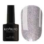 Gel Polish Komilfo DeLuxe Series G008 (silver with holographic glitter), 8 ml 6