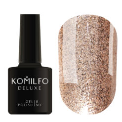 Gel Polish Komilfo DeLuxe Series G009 (bright gold, rich micro-shine), 8 ml