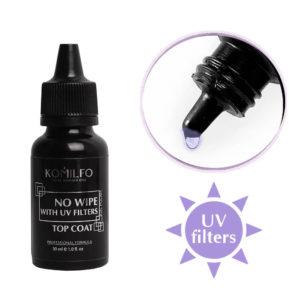 Komilfo No Wipe UV Top - top for gel polish without a sticky layer with UV filters, 30 ml 5