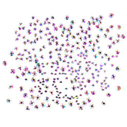 Komilfo стразы Crystal AB, размер mix (1400 шт. в упаковке)