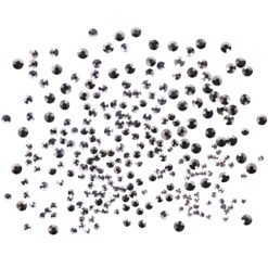 Стразы Komilfo (1400 шт. в упаковке), Silver, разные размеры