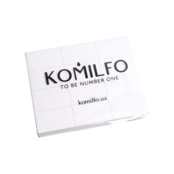 Set of grinders 50 * 30 * 12 mm white 120/120 for Komilfo nails (24 pcs in a pack)