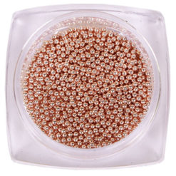 Komilfo бульонки (металлические) rose gold, 1 мм, 6 грамм