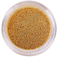 Komilfo бульонки (металлические) золото, 0,6 мм, 6 грамм