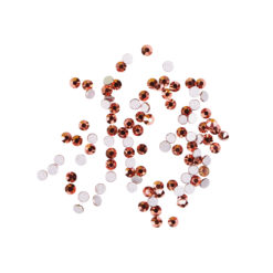 Komilfo Rose Gold rhinestones, size 3 (100 pieces in a package)