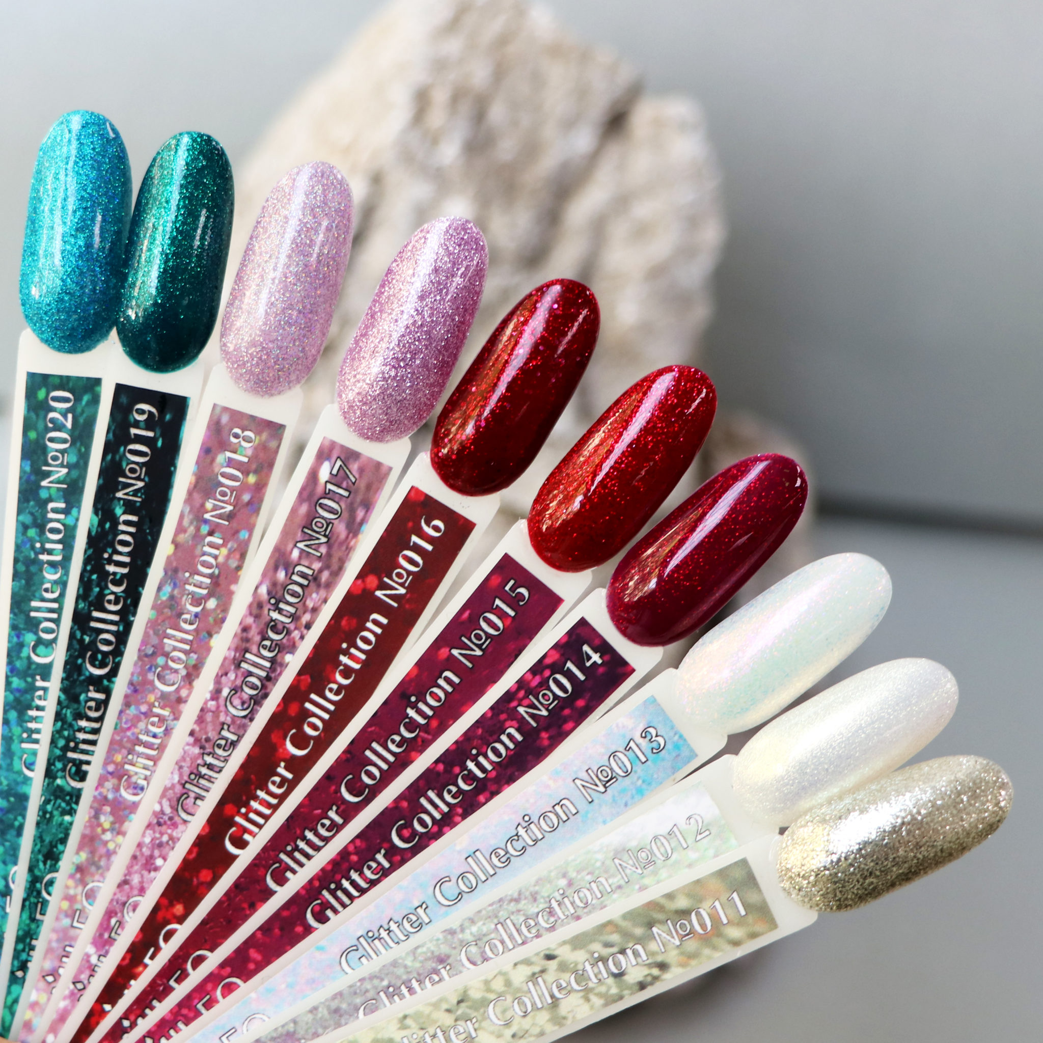 Gel Polish Komilfo DeLuxe Series G015 (dark red with glitter), 8 ml ...