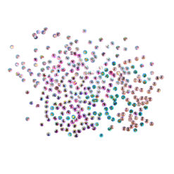 Komilfo rhinestones, Six-Mix Aurora (1600 pcs.), Size ss3
