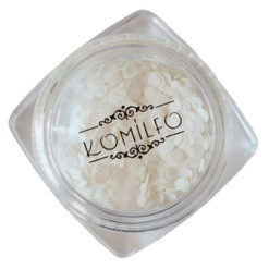 Komilfo disco design №035, white, 2 mm, (1 g)