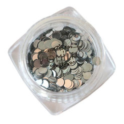 Komilfo disco design №026, silver, 3 mm, (1 g)