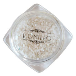 Komilfo disco design №034, white, 1 mm, (1 g)