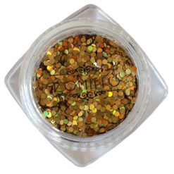 Komilfo disco design №031, gold, hologram, 1 mm, (1 g)