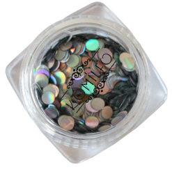 Komilfo диско дизайн №030, серебро, голограмма, 3 мм (1 г)