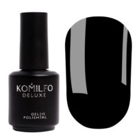 Gel polish Komilfo Deluxe Series D001 (black, enamel), 15 ml 4