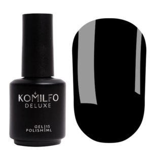 Gel polish Komilfo Deluxe Series D001 (black, enamel), 15 ml 5