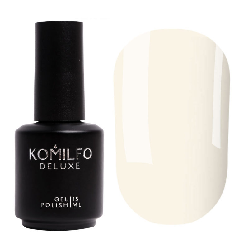 Gel polish Komilfo Deluxe Series D004 (cream gray, enamel), 15 ml 7