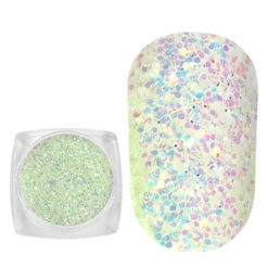 Komilfo photochromic spangles 008, size 0.4 mm, (green/gray photochrome) 2.5 g