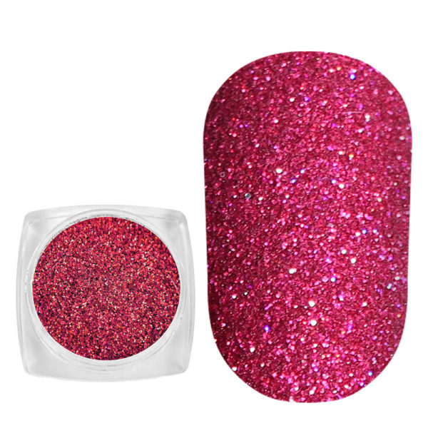 Komilfo spangles 006, size 0.1 mm, (pink-red hologram) E2.5 g 2