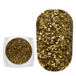 Komilfo spangles 107F, size 0.3 mm, (gold) E, 2.5 g