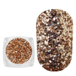 Komilfo spangles 110G, size 0.4 mm, (quiet gold) E, 2.5 g