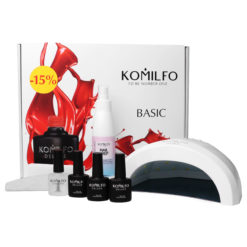 Komilfo set for gel polish coating "Basic" (with lamp)