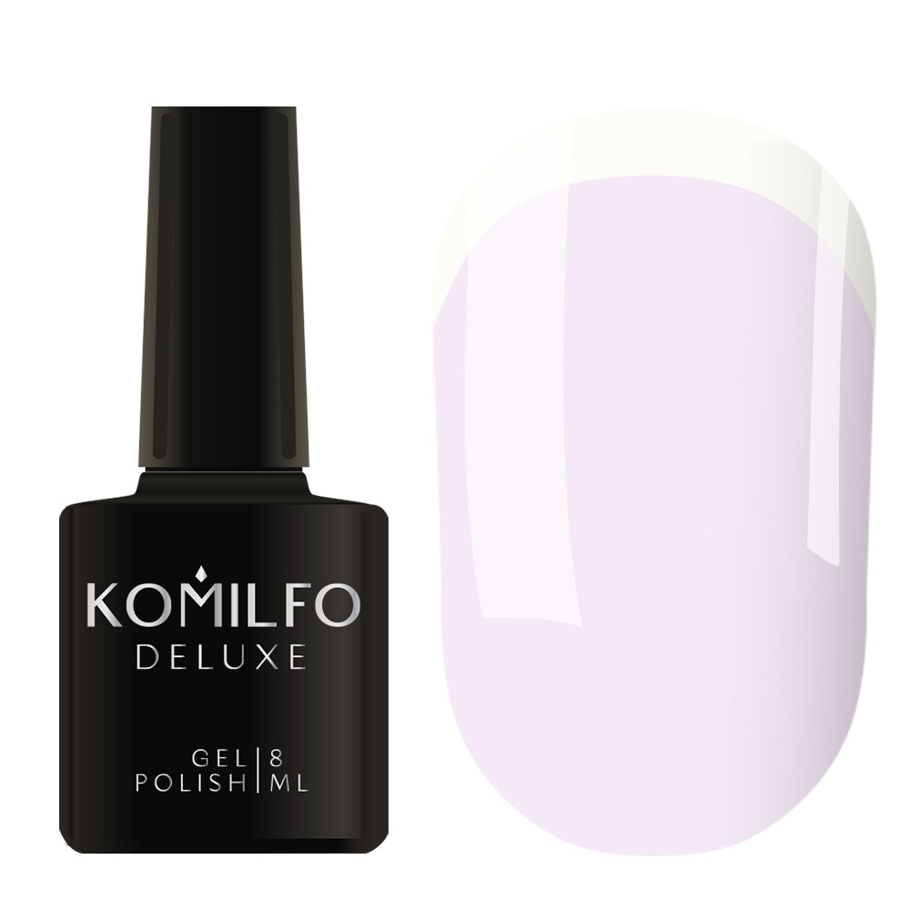 Гель-лак Komilfo French Collection №F011 (светло-сиреневый, эмаль, для френча), 8 мл 1