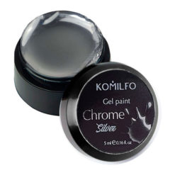 Komilfo Gel Paint Chrome Silver, 5 мл (без липкого слоя)