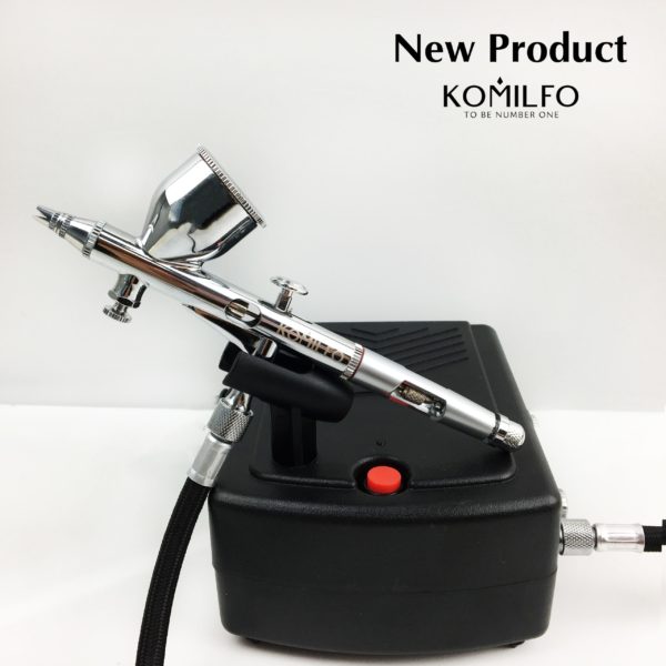KKmoon 0.25mm Gravity Feed Dual-action Airbrush Kit Set Air Brush for Art  Painting Nail Art