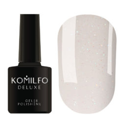 Gel Polish Komilfo Moon Crush 005 (milky, green-blue-gold sparkles, translucent), 8 ml
