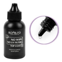 Komilfo No Wipe Top No Filters - топ без липкого слоя без УФ фильтров, 50 мл (без кисточки) 4